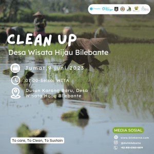 Clean Up Mayarakat Desa Bilebante dilaksanakan setiap jumat